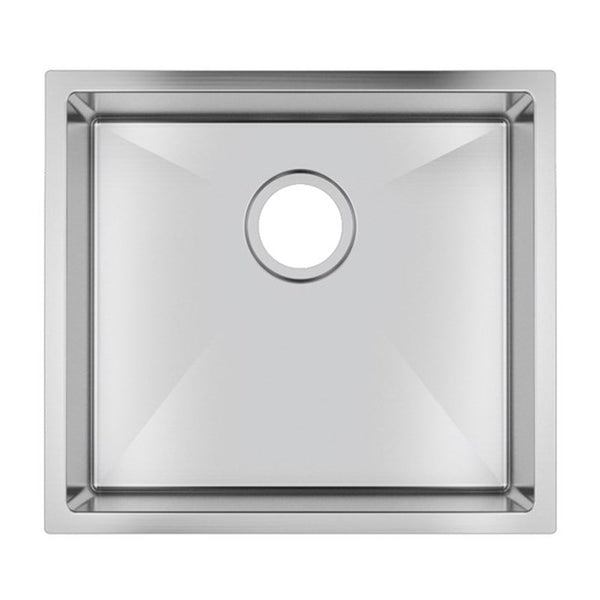 Premium 500 × 440mm handmade stainless steel kitchen sink with 1.2mm thick 304 stainless steel, X-flume drainage and versatile installation options.-Kitchen Sink-Ezymall AU