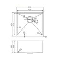 Load image into Gallery viewer, Premium 510mm gunmetal PVD stainless steel single bowl kitchen sink with matching waste strainer, protective bottom grid and versatile installation options.-Kitchen Sink-Ezymall AU
