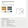 Load image into Gallery viewer, Premium 600x450mm gunmetal PVD stainless steel kitchen sink with an extra-deep 300mm bowl, matching waste strainer and bottom grid.-Kitchen Sink-Ezymall AU
