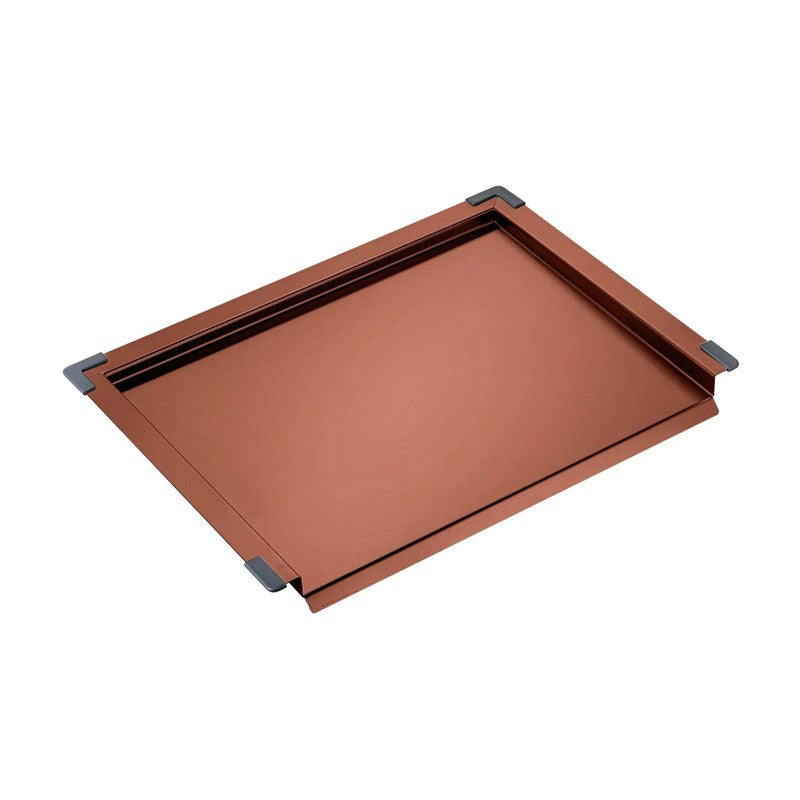 Premium rose gold sink tray for workstation sinks. Ideal for draining, drying and food preparation. Compatible with 450–460mm width sinks.-Sink accessory-Ezymall AU