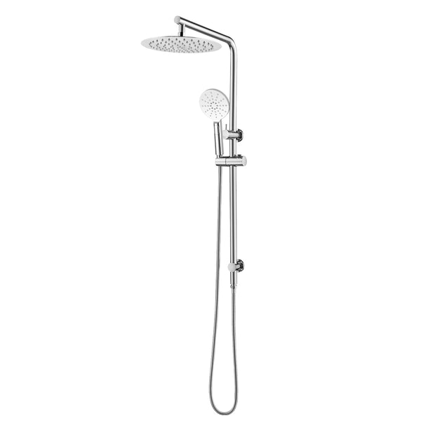 Experience luxury with the Stainless Steel & Solid Brass 10" Shower Station in Chrome Silver. Durable, stylish, and easy to install. Shop now!-Shower Station-Ezymall AU