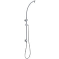Load image into Gallery viewer, Upgrade your shower with our Chrome Silver Stainless Steel & Solid Brass Shower Rail Round. Stylish, durable, and easy to install. Shop now for a modern shower!-Shower Rail-Ezymall AU
