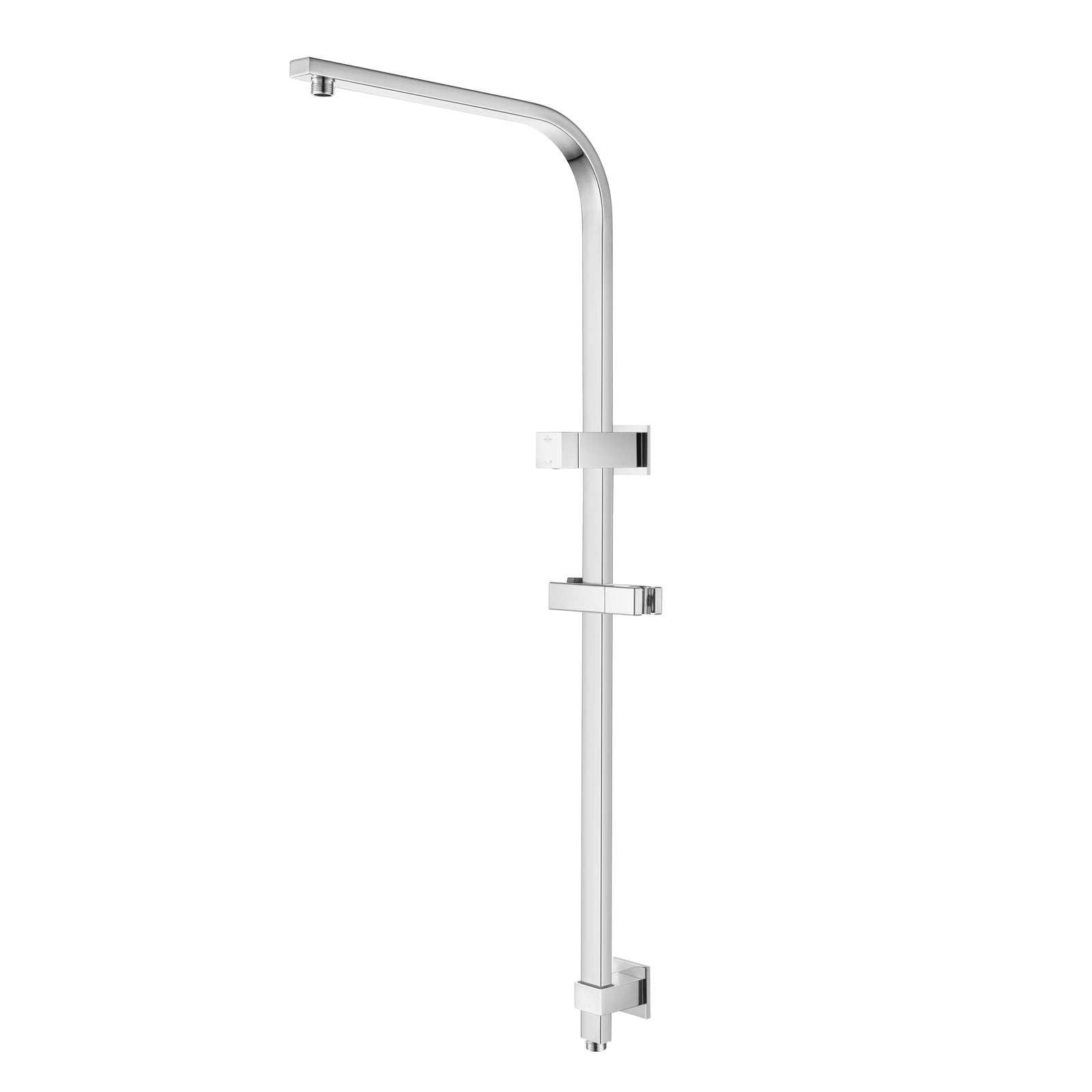 Get the Shower Rail Square in Chrome Silver. Made with Stainless Steel & Solid Brass. Shop now at Ezymall for quality bathroom fixtures!-Shower Rail-Ezymall AU