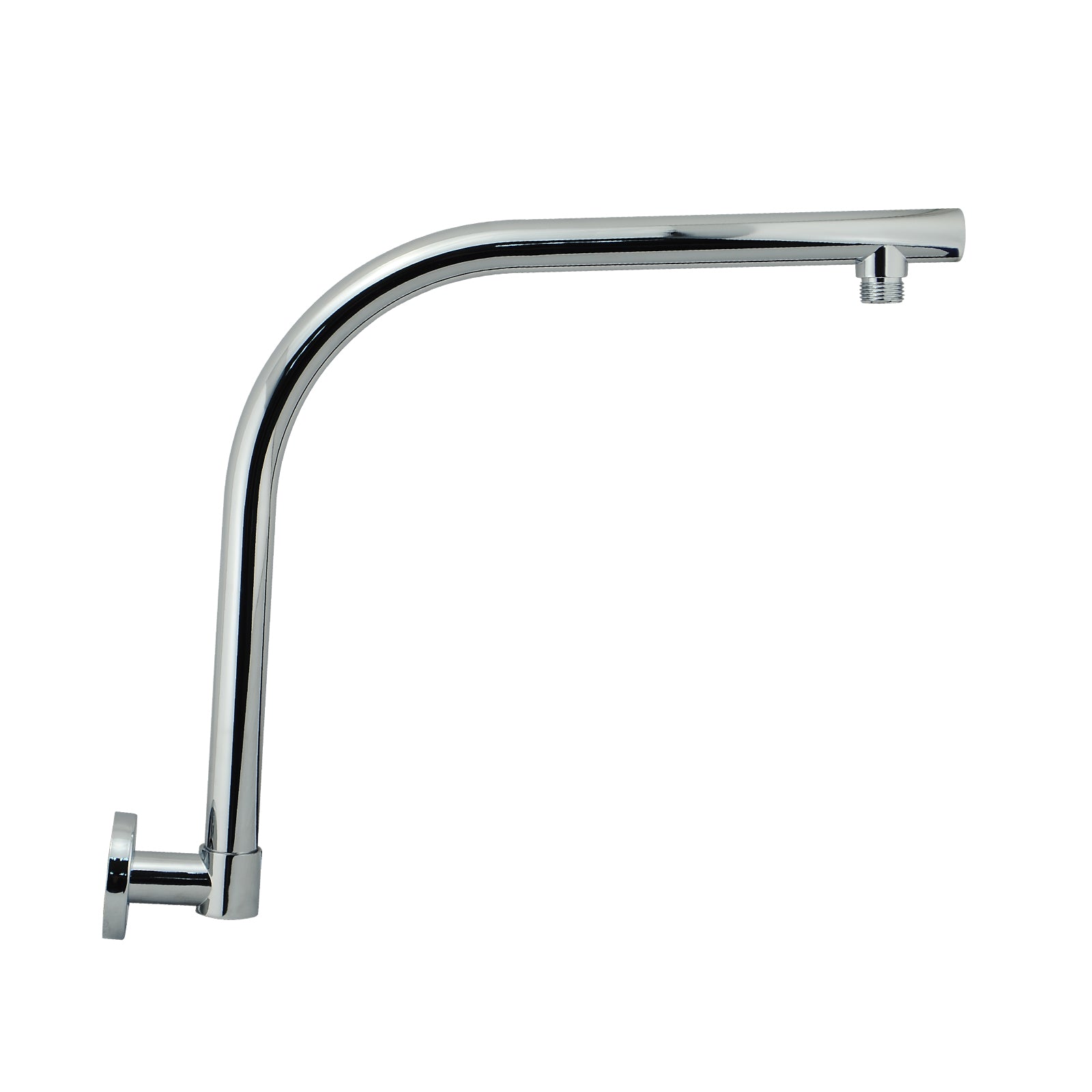 Enhance your shower with our Stainless Steel Swivel Curved Wall Shower Arm in Chrome Silver. Enjoy flexibility and modern design. Shop now at Ezymall!-Shower Arm-Ezymall AU