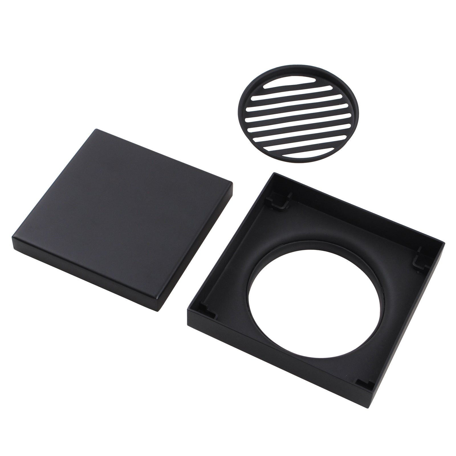 Upgrade your shower with our Stainless Steel Tile Insert Drain. Measuring 120x120mm and finished in black, this drain combines functionality with a sleek, modern design. Durable and stylish.-Floor Waste-Ezymall AU