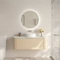 Load image into Gallery viewer, Upgrade your bathroom with the Elva 1190mm Wall Hung Vanity. Natural Oak finish, rounded edges and premium top options available.-Vanity-Brushed Nickel Silver-Cabinet Only-Ezymall AU
