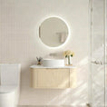 Load image into Gallery viewer, Upgrade your bathroom with the Elva 890mm Wall Hung Vanity. Natural Oak finish, rounded edges and premium top options available.-Vanity-Brushed Nickel Silver-Cabinet Only-Ezymall AU
