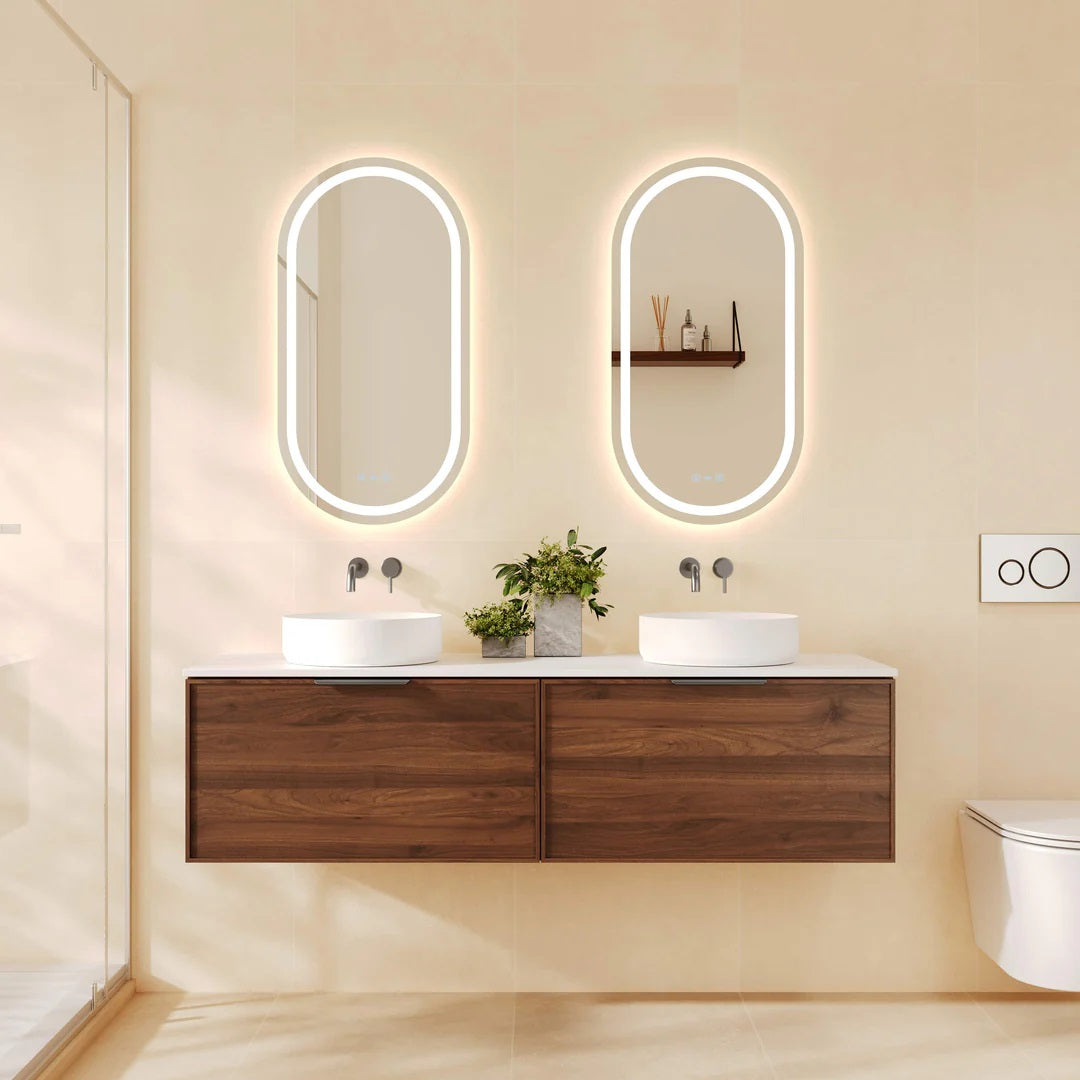 Upgrade your bathroom with the Paris 1490mm Wall Hung Vanity. Walnut Woodmatt finish, double drawers and premium top options available.-Vanity-Gunmetal Gray-Cabinet Only-Ezymall AU