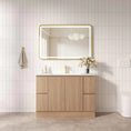 Load image into Gallery viewer, Upgrade your bathroom with the RITA 1175mm Freestanding Vanity. Elegant Oak finish, 2 doors, 4 drawers and premium top options available.-Vanity-Cabinet Only-Kickboard-Ezymall AU
