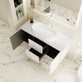 Load image into Gallery viewer, Upgrade your bathroom with the Seattle 1200mm Wall Hung Vanity. Single or double bowl options, generous storage and premium top selections.-Vanity-Luna White Stone Top-Ezymall AU
