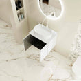 Load image into Gallery viewer, Upgrade your bathroom with the Seattle 600mm Wall Hung Vanity. Matt White finish, two-door storage and premium top options available.-Vanity-Carrara White Stone Top-Ezymall AU
