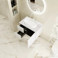 Load image into Gallery viewer, Upgrade your bathroom with the Seattle 750mm Wall Hung Vanity. Matt White finish, soft-close drawers and premium top options available.-Vanity-Carrara White Stone Top-Ezymall AU
