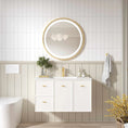 Load image into Gallery viewer, Upgrade your bathroom with the Seattle 900mm Wall Hung Vanity. Matt White finish, 2 doors, 2 drawers and premium top options available.-Vanity-Cabinet Only-Ezymall AU
