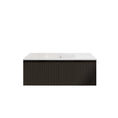Load image into Gallery viewer, Vienna 1200mm Wall Hung Fluted Vanity Cabinet - Matte Black
