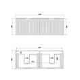 Load image into Gallery viewer, Vienna 1200mm Wall Hung Fluted Vanity Cabinet - Matte Black
