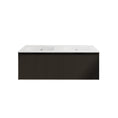 Load image into Gallery viewer, Vienna 1500mm Wall Hung Fluted Vanity Cabinet (Double Bowl) - Matte Black
