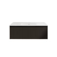 Load image into Gallery viewer, Vienna 1500mm Wall Hung Fluted Vanity Cabinet - Matte Black
