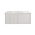 Load image into Gallery viewer, Vienna 1500mm Wall Hung Fluted Vanity Cabinet -Matte White
