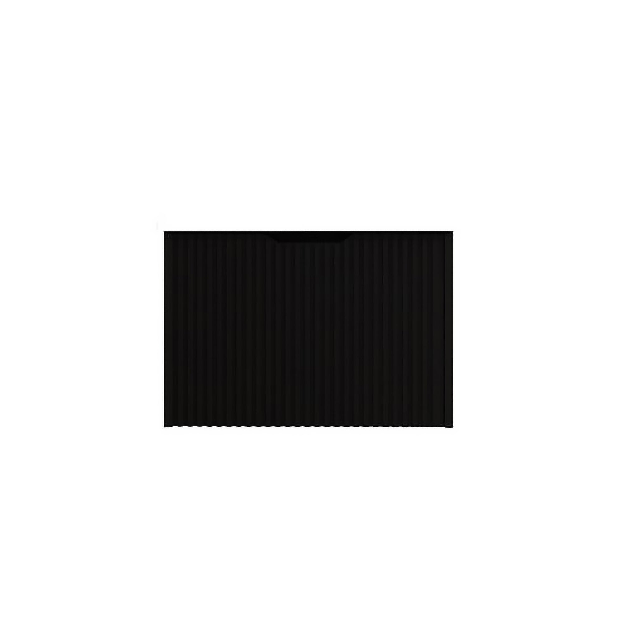 Vienna 600mm Wall Hung Fluted Vanity Cabinet - Matte Black