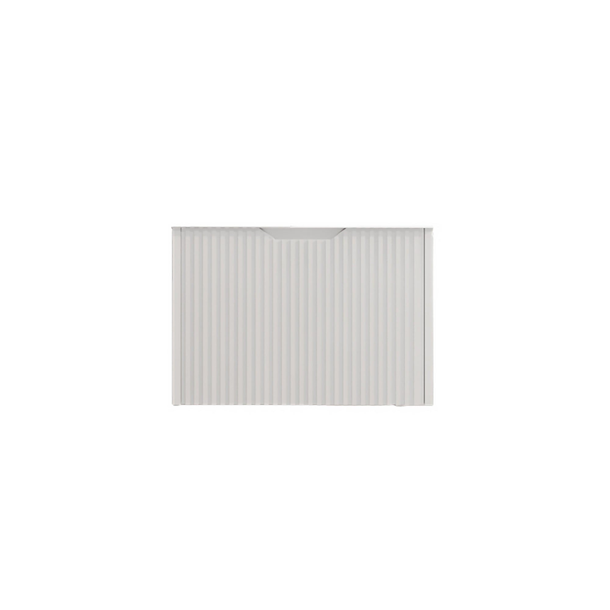 Vienna 600mm Wall Hung Fluted Vanity Cabinet - Matte White