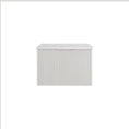 Load image into Gallery viewer, Vienna 750mm Wall Hung Fluted Vanity Cabinet - Matte White
