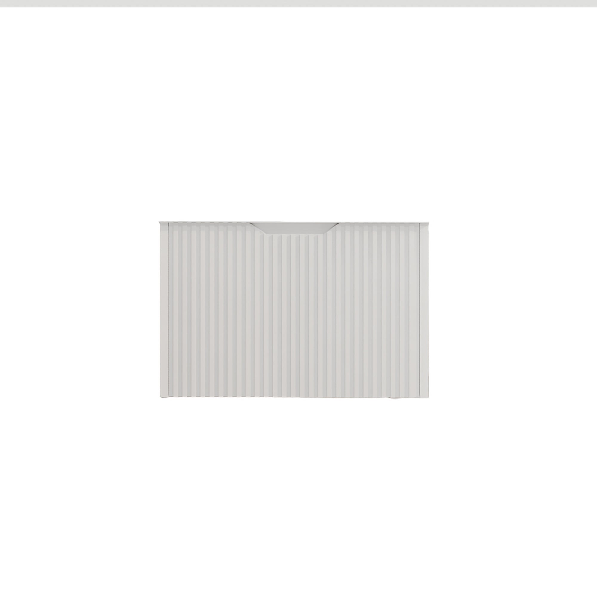Vienna 750mm Wall Hung Fluted Vanity Cabinet - Matte White