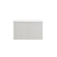 Load image into Gallery viewer, Vienna 900mm Wall Hung Fluted Vanity Cabinet - Matte White
