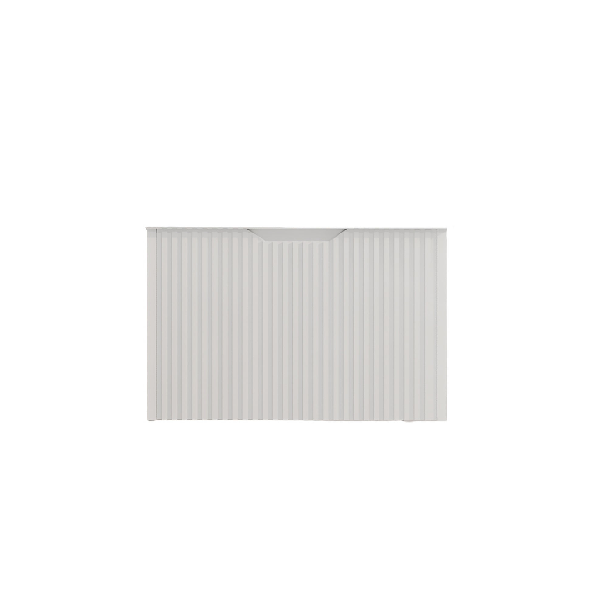 Vienna 900mm Wall Hung Fluted Vanity Cabinet - Matte White