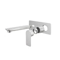 Load image into Gallery viewer, Upgrade your basin with the VOG solid brass spout mixer in brushed nickel silver. This stylish and durable mixer adds a touch of elegance to any bathroom. Shop now!-Spout Mixer-Ezymall AU
