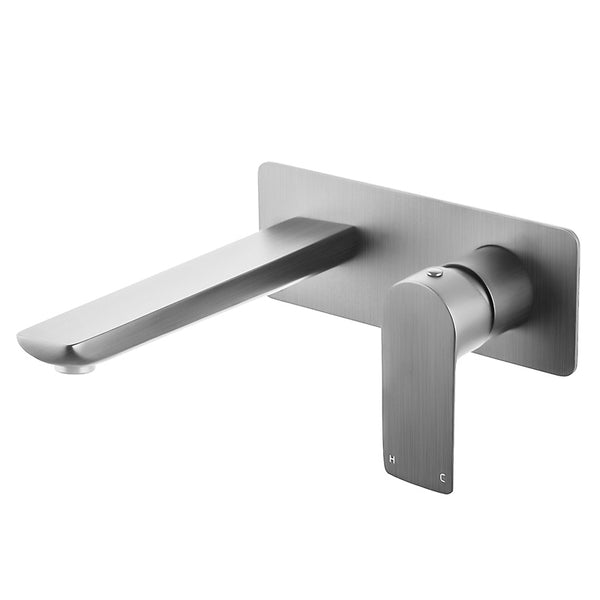 Upgrade your basin with the VOG solid brass spout mixer in brushed nickel silver. This stylish and durable mixer adds a touch of elegance to any bathroom. Shop now!-Spout Mixer-Ezymall AU