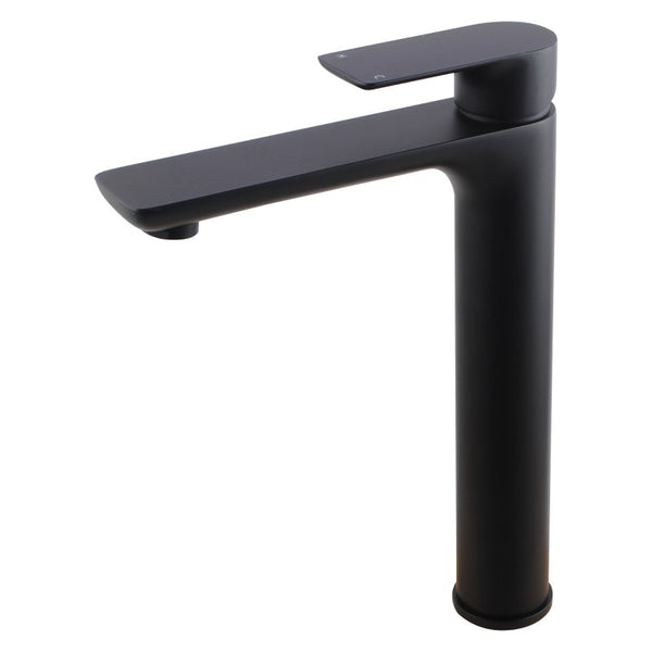 Make a statement with the VOG Solid Brass Tall Basin Mixer in Black. Durable, stylish, and easy to install. Shop now and add a touch of elegance!-Basin Mixer-Ezymall AU