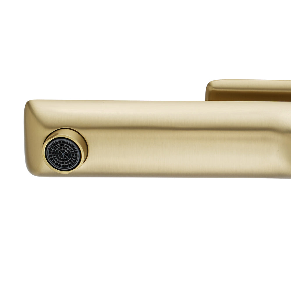 Add elegance to your basin with the VOG Solid Brass Tall Basin Mixer in Light Brushed Brass Gold. Durable, stylish, and easy to install. Shop now at Ezymall!-Basin Mixer-Ezymall AU