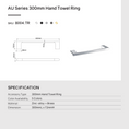 Load image into Gallery viewer, Premium VOG Collection light brushed brass hand towel rail by Aquaperla. Made from durable 304 stainless steel with advanced rust-proofing and a 5-year warranty.-Hand Towel Rail-Ezymall AU
