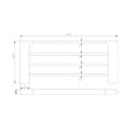 Load image into Gallery viewer, Maximize your towel storage with this 600mm 4-bar towel rail from VOG. Made from zinc-alloy and brass with a chrome silver finish, it's durable and stylish.-Towel Rail-Ezymall AU
