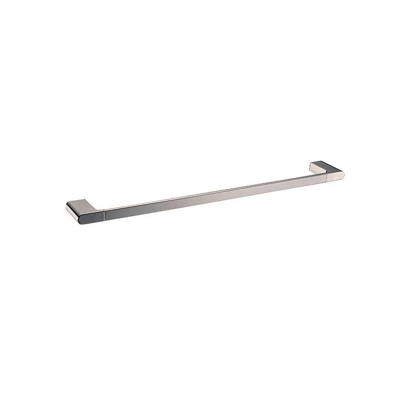 Upgrade your bathroom with the VOG 600mm single towel rail in brushed nickel silver. Made from zinc-alloy and brass, this towel rail combines style and durability. Shop now!-Towel Rail-Ezymall AU