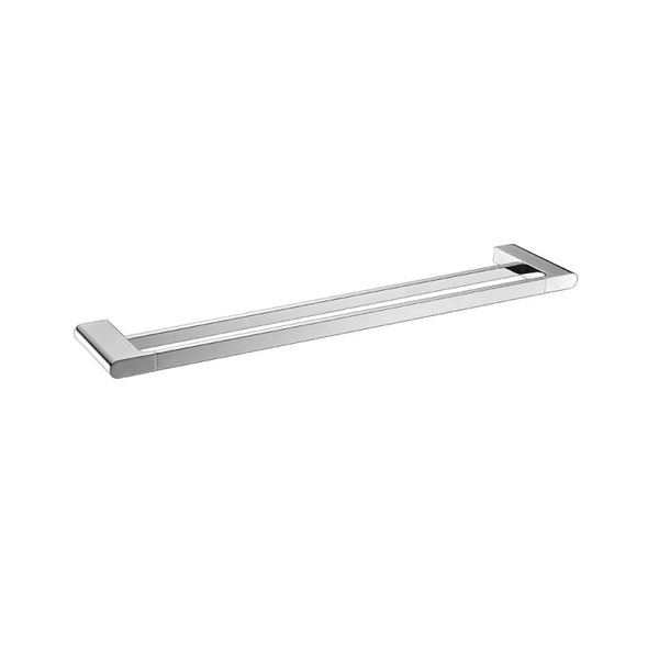 Add extra towel storage to your bathroom with this Zinc-Alloy and Brass 800mm Double Towel Rail. Featuring a Chrome Silver finish, this towel rail is both stylish and functional. Part of the VOG collection.-Towel Rail-Ezymall AU