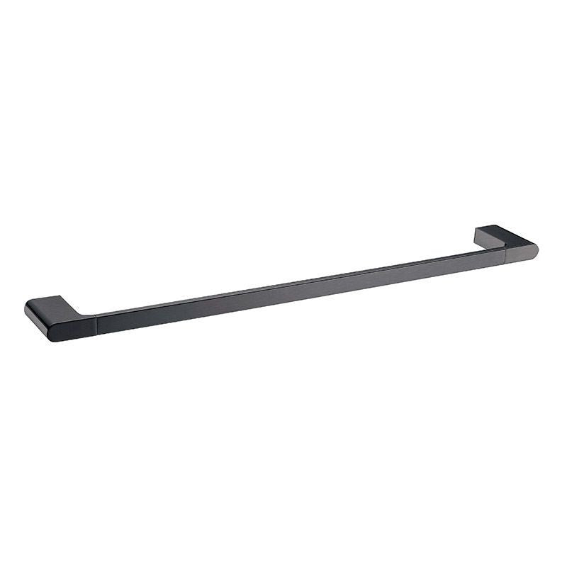 Keep your towels organized with the VOG 800mm Single Towel Rail in Gunmetal Grey. Made from durable zinc-alloy and brass, it adds a touch of elegance to your bathroom.-Towel Rail-Ezymall AU