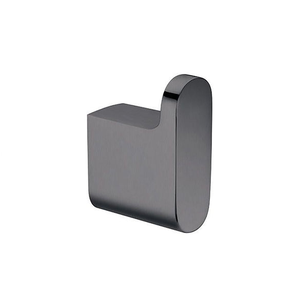 Add a touch of modern elegance with this VOG robe hook in gunmetal grey. Made from zinc-alloy and brass, it's a durable and stylish addition to any bathroom or closet.-Robe Hook-Ezymall AU