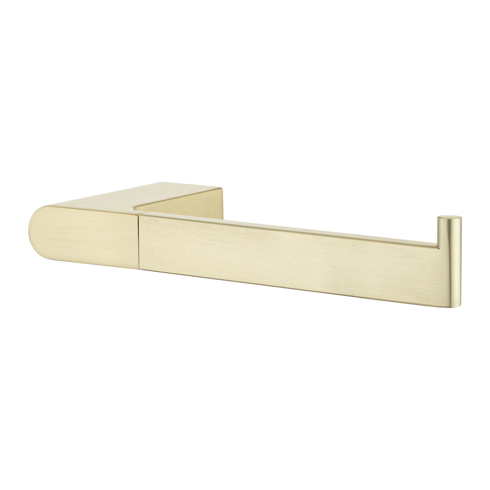 Premium VOG Collection light brushed brass toilet paper holder by Aquaperla. Durable zinc-alloy and brass construction with advanced rust-proofing and a 5-year warranty.-Toilet Paper Holder-Ezymall AU